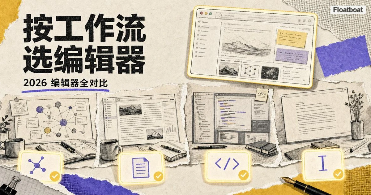 2026 最好的 Markdown 编辑器——按工作流排名,不按功能堆砌