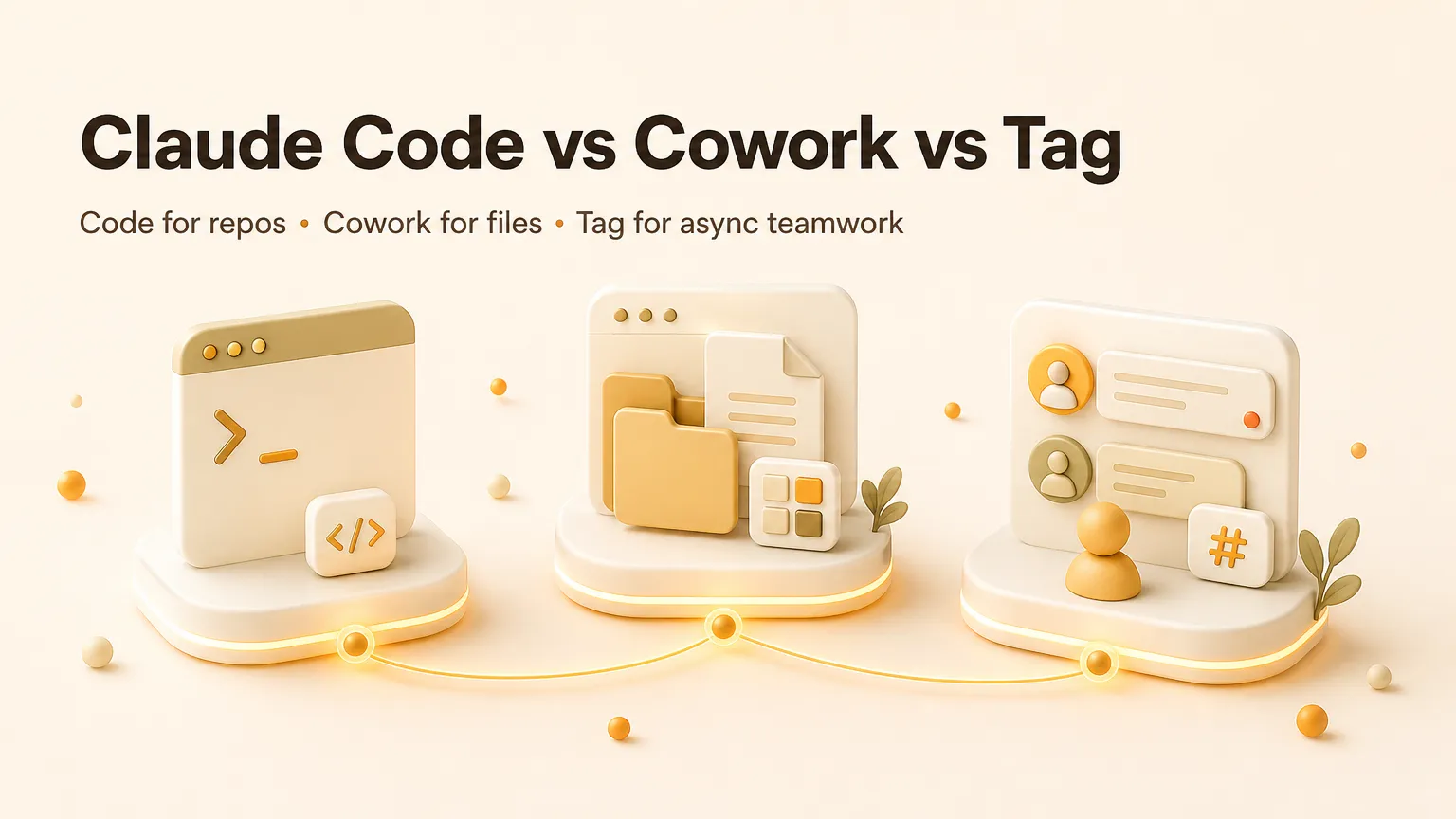 Claude Code vs Cowork vs Tag — Which Agent Surface Fits Your Work