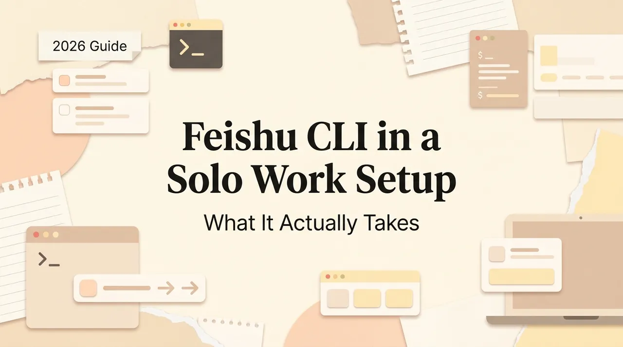 Feishu CLI in a Solo Work Setup: What It Actually Takes