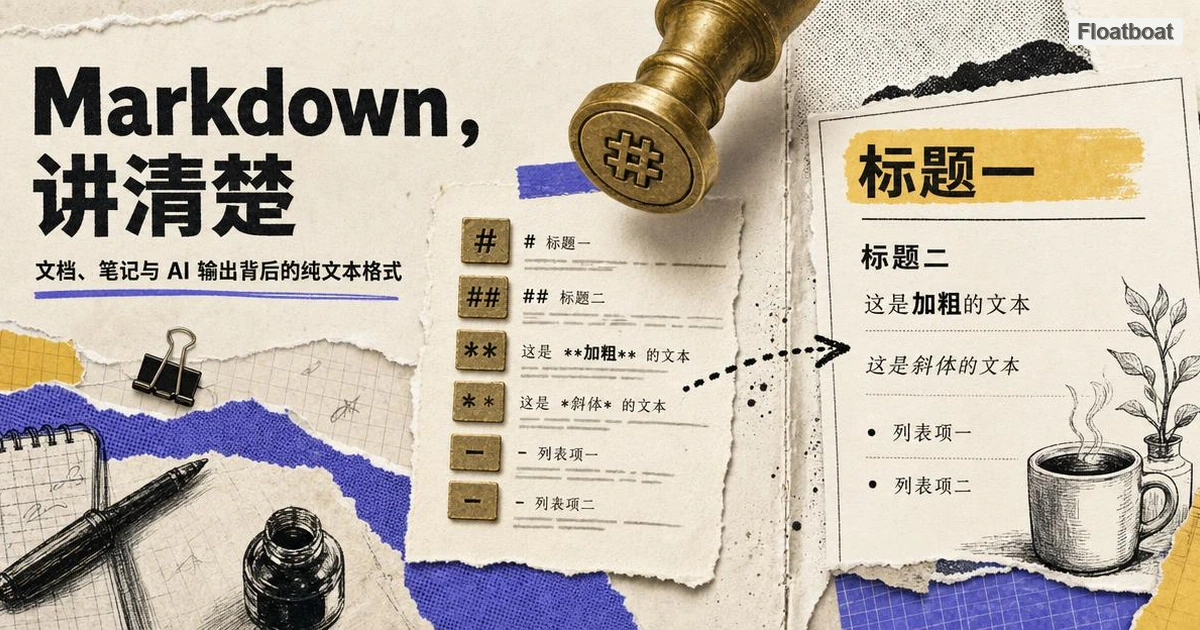 Markdown 是什么——撑起文档、笔记与 AI 输出的纯文本格式