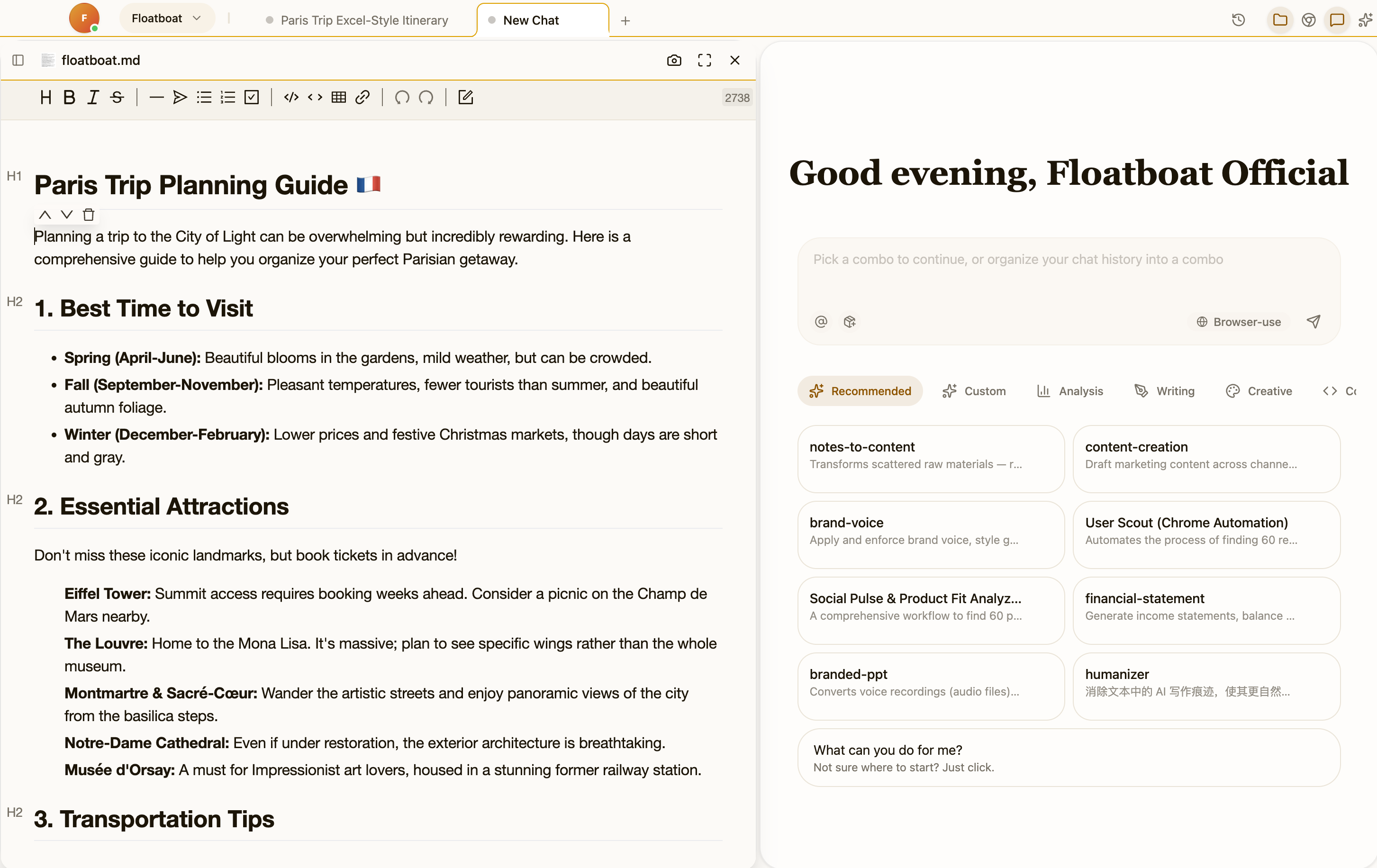 Floatboat | AI Agent Workspace for One-Person Companies